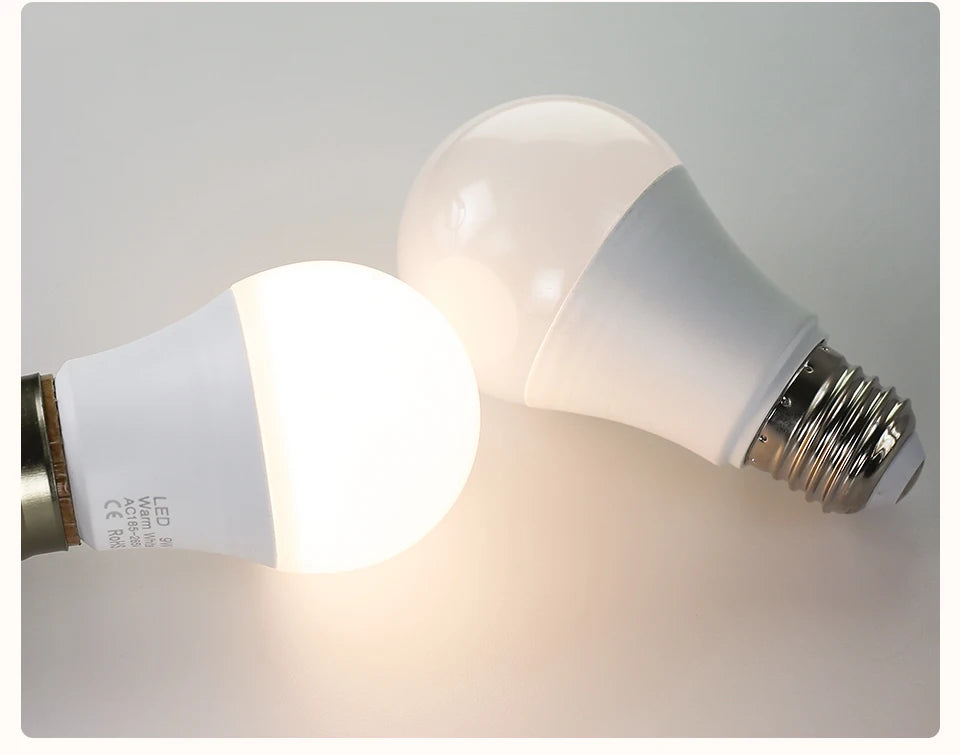 3W 6W 9W 12W 15W 18W LED Bulb Lamps E27 Lampada LED Light Bulb AC 220V-240V Smart IC High Brightness Bombilla Lamp Spotlight