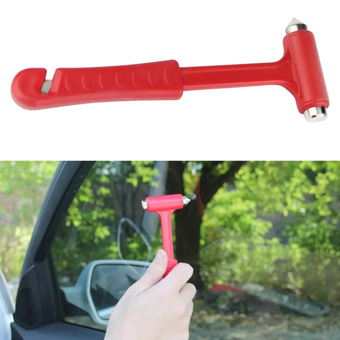 Solid Car Emergency Safety Hammer Escape Tool Car Window Breaker Seat Belt Cutter Multifunctional Escape Tools Car Accessories
