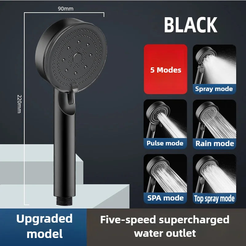 Bath Shower Holder Support Mural Douche Suction Cup Adjustable Handheld Wall Mounted Large Shower Head Supports Relocatable