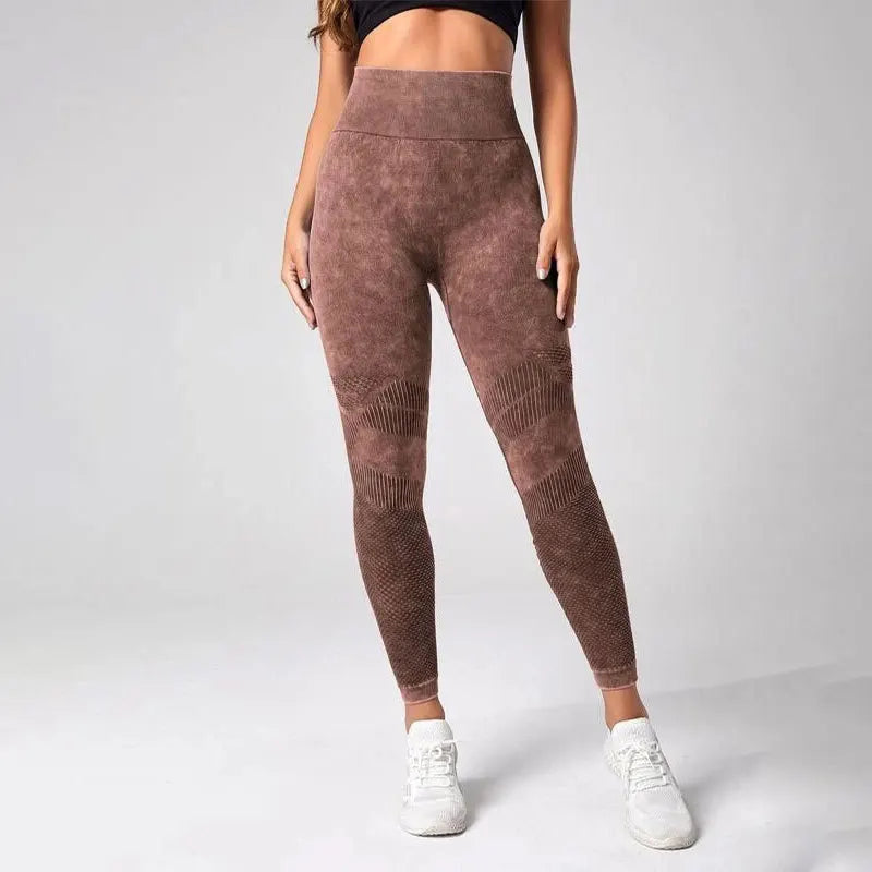 Ladies' Summer Quick Dry Yoga Leggings Gym Running High Waist Butt Liftting Fashion Slim Tights Elastic Seamless Leggings