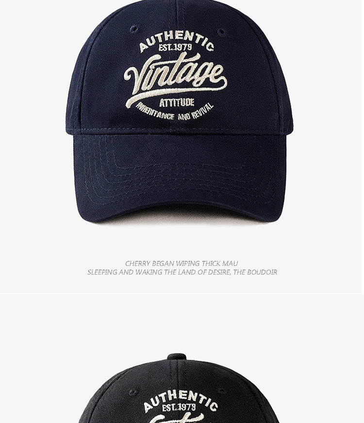 Korean Vintage Embroidered Baseball Caps Women Summer Outdoor Sunscreen Soft Top Hat Showing Face Small Casual Men's Hats