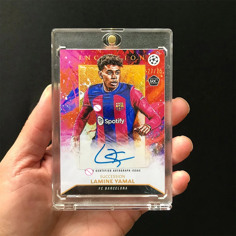 PANINI Inception DIY Cristiano Ronaldo Messi Kaka Yamal Bale Inzaghi homemade Collectible cards Color flash for birthday gifts