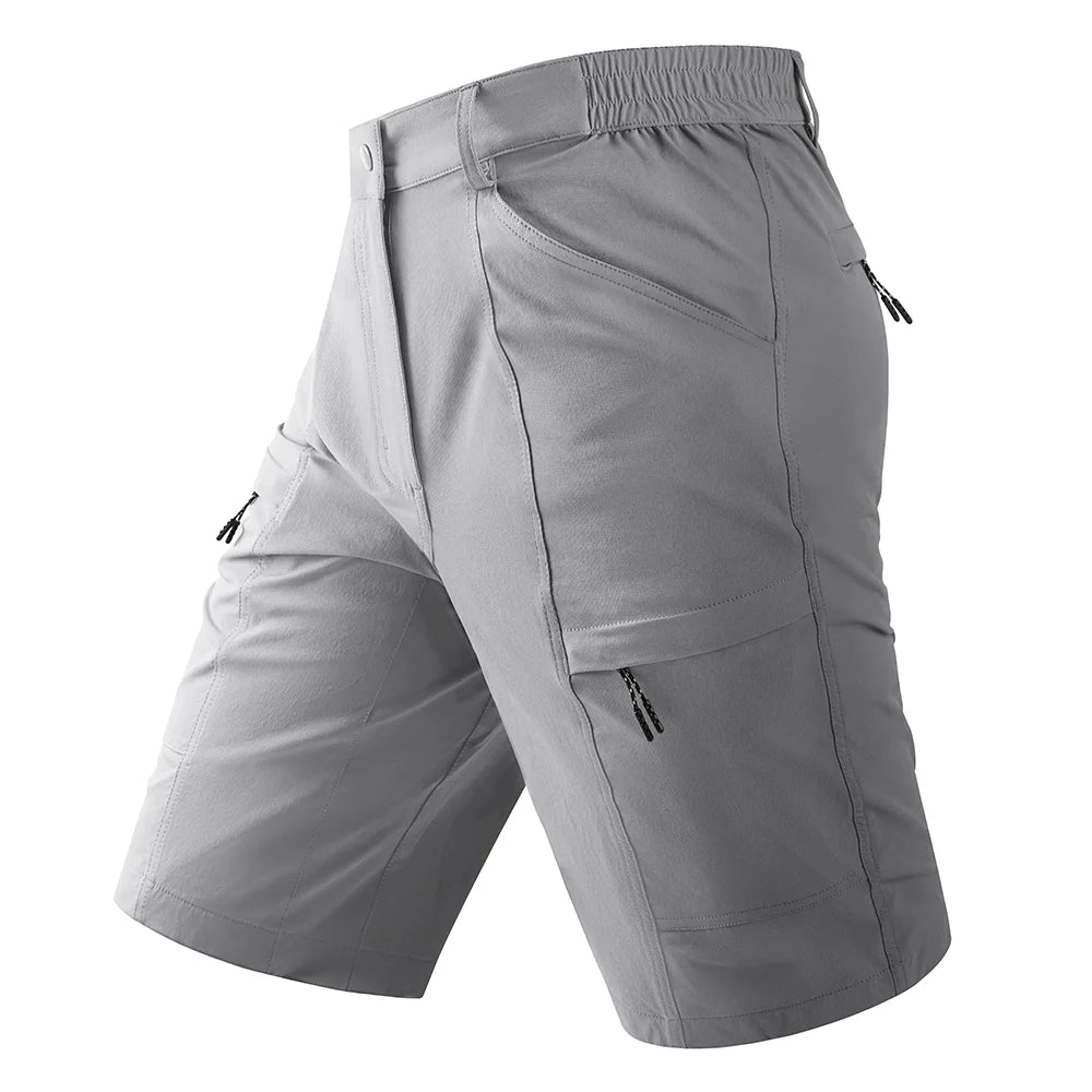 TACVASEN Waterproof Cargo Shorts Men's Summer Quick Dry Hiking Shorts Outdoor Multi-pockets Camping Training Work Shorts Man