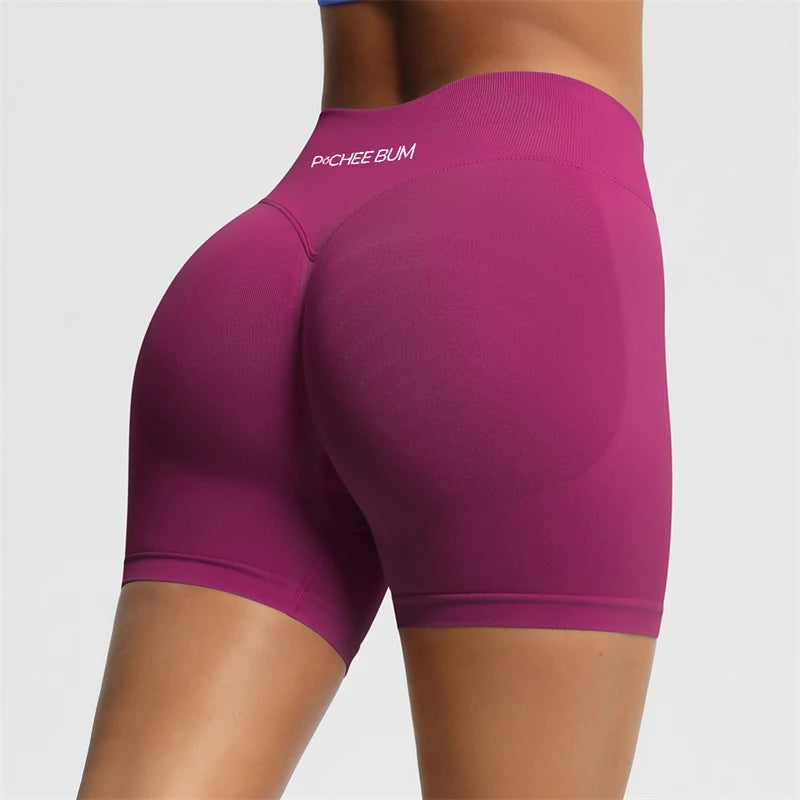 BUM Shaping Yoga Shorts Woman Stretch Breathable Peach Hip Fitness Running Shorts Hip High Stretch Impact Wicks Gym Shorts