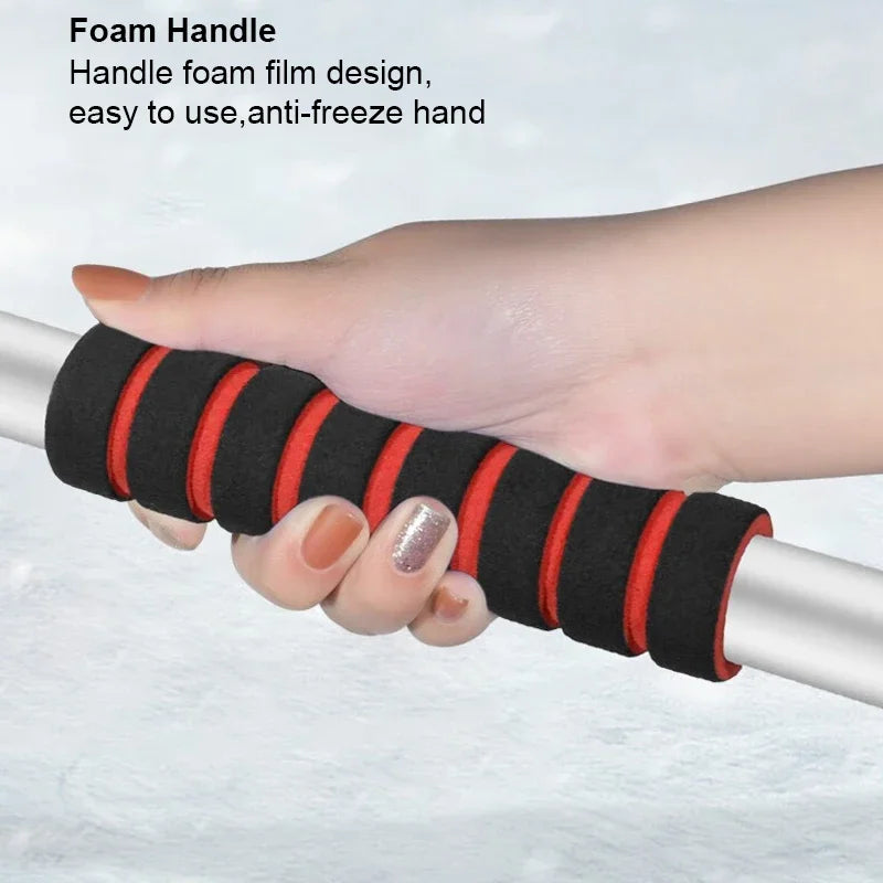 Extendable Car Snow Shovel Ice Scraper Winter Auto Windshield Cleaner Brush Detachable Broom Snow Removal Tool Accessories