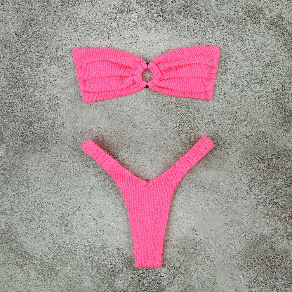 Sexy Bikini 2026 Swimsuit Women Swimwear Push Up Bikini Set Thong Brazilian Bathing Suit Beach Wear Biquini Bather Female