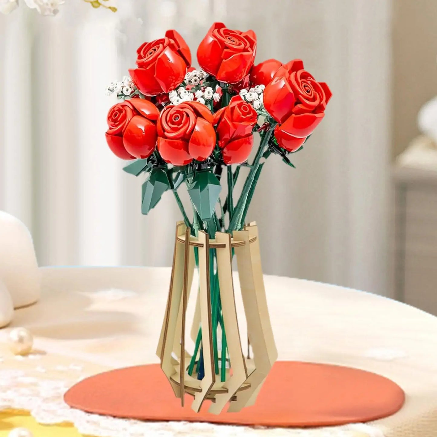 Vase Building Set Home Decoration DIY Unique Display Stand 3D Puzzle Flower Vase for Office Adults Women Flower Arrangements