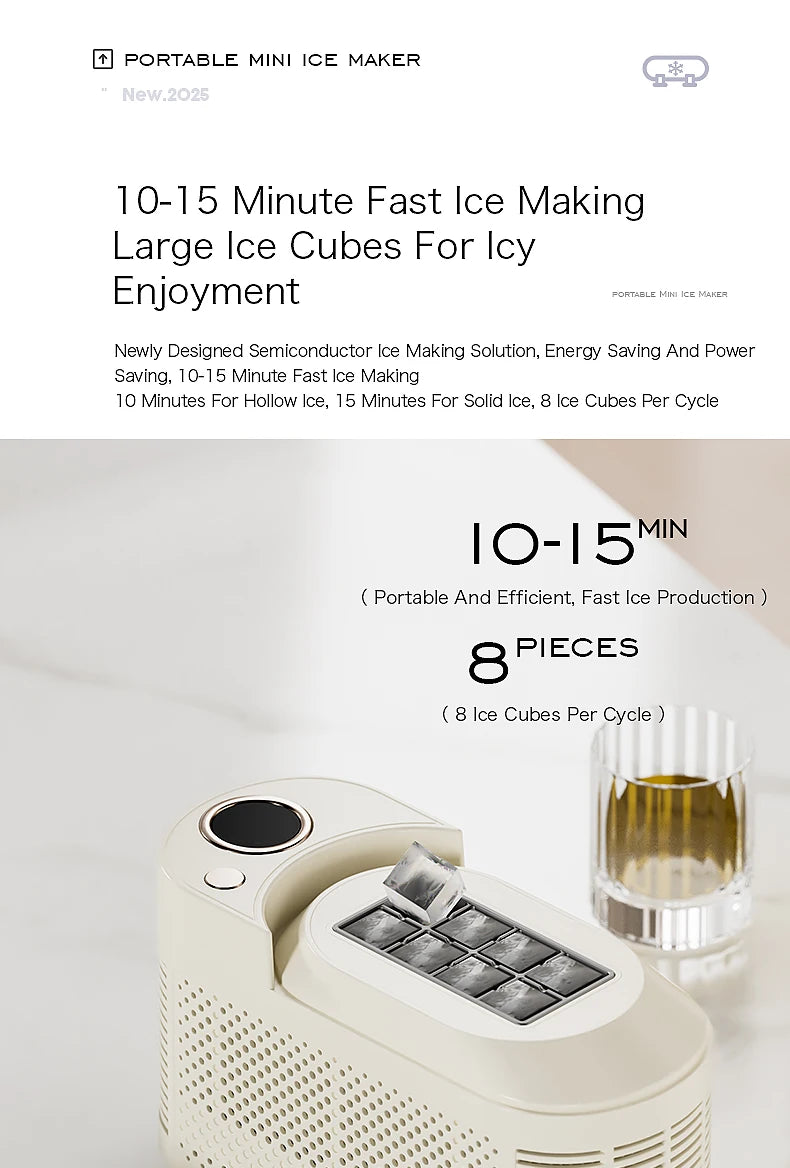 Small Ice Maker Mini Convenient Home Dormitory Office Camping Portable Ice Automatic Ice Making Box ice machine 110V/220V