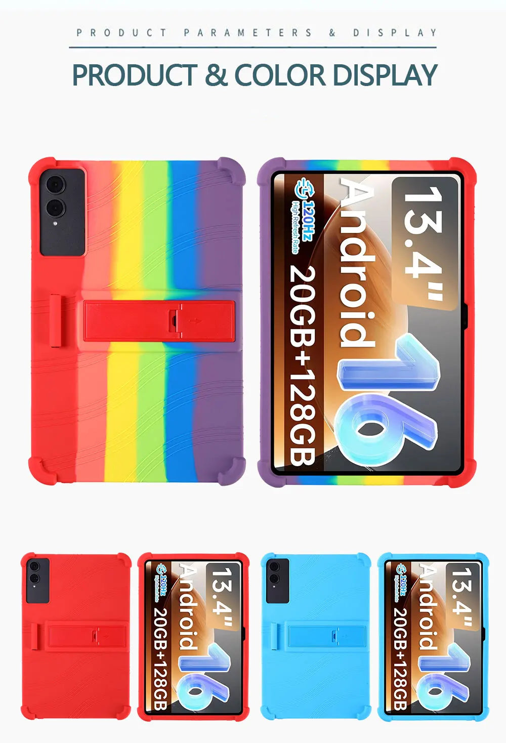 For  Teclast T65 Tablet 13.4-inch Eco-Friendly Silicone Tablet Case - Soft Shell Design, Shockproof & Durable Protection