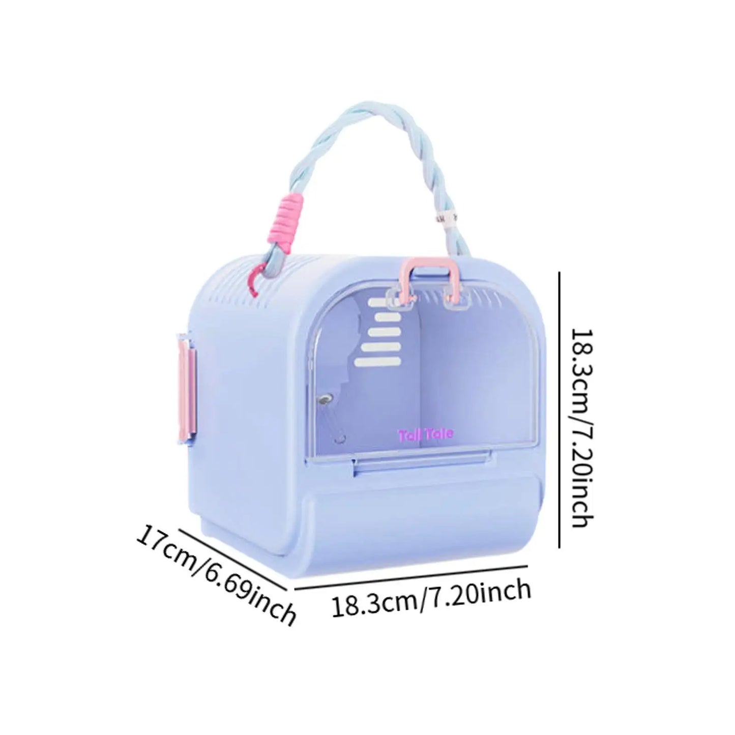 Hamster Carrier Cage Hamster Cage Travel Carrier Portable Pet Carrier Cage for Chinchillas Rats Bunny Small Animals Hiking