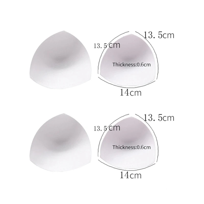 1/2/3Pair Removeable Push Up Pads Bra Pad Triangle Bra Padding Inserts Chest Cups Pads for Swimsuit Bikini Padding Intimates