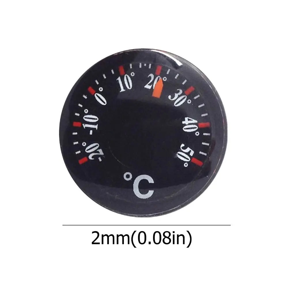 Mini Circular Thermometer Waterproof Scale Measurement Dial Thermometer Plastic 20mm High Accuracy Thermometer Kitchen