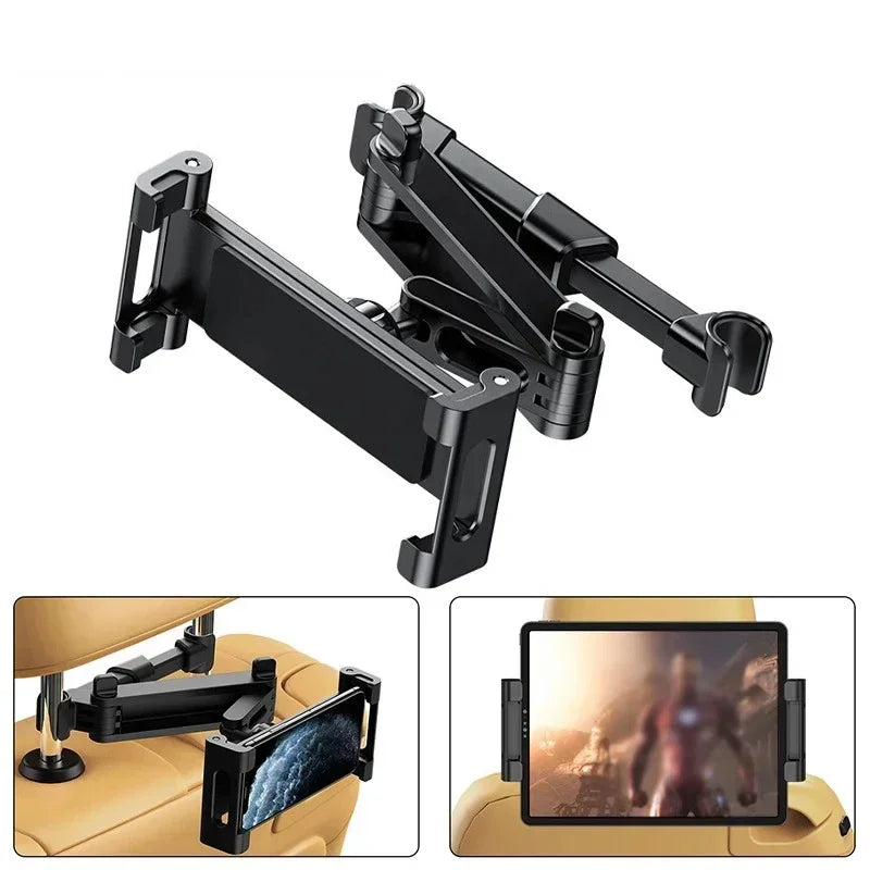 Car Tablet Holder, Headrest Tablet Mount Headrest Stand Cradle Compatible With Devices For IPad Air Mini, Other 4.7-12.9" Cell