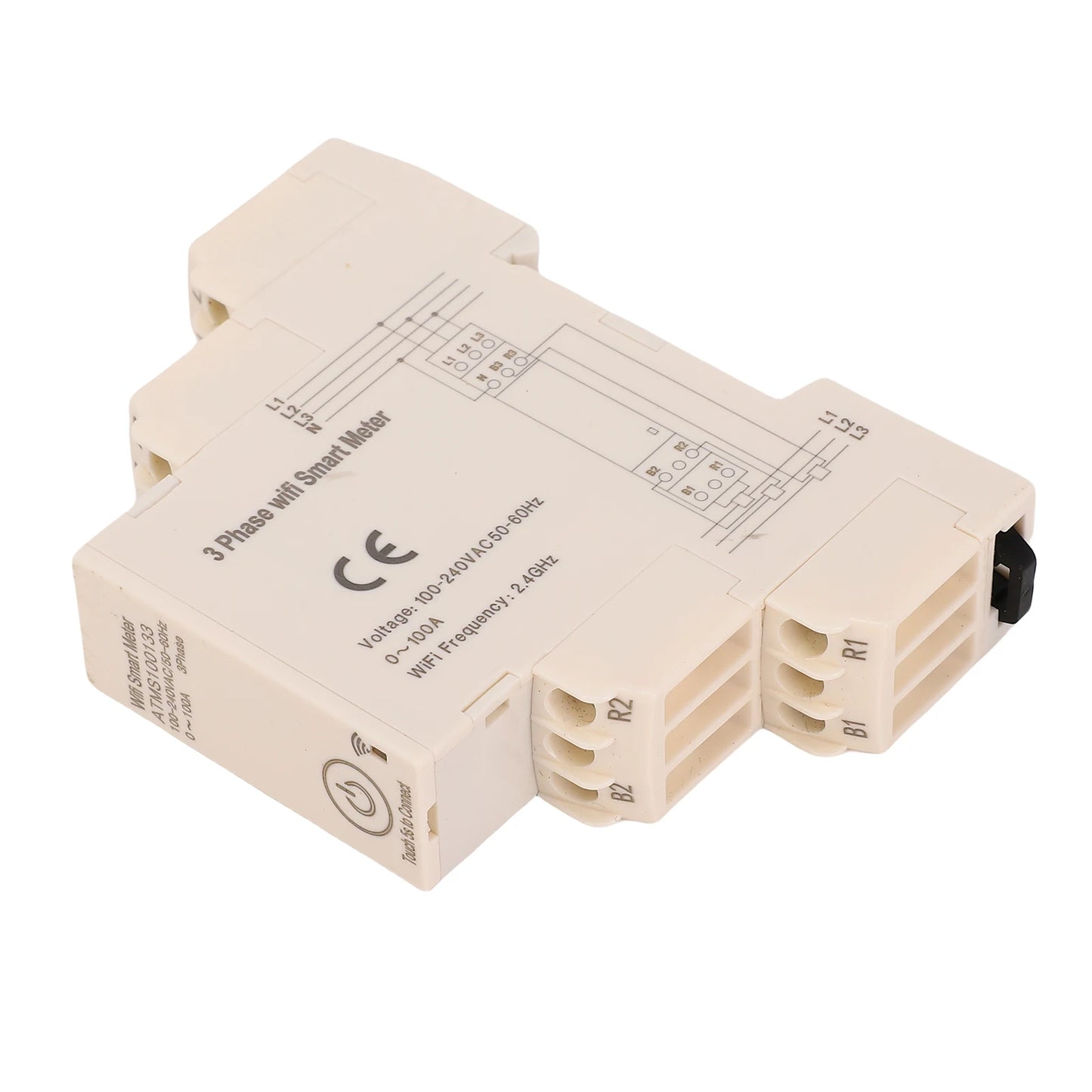 Smart Energy Meter 3 Phase Remote Control Smart Electricity Meter APP Monitoring Real Time Data with 3 Current Sensors for Home
