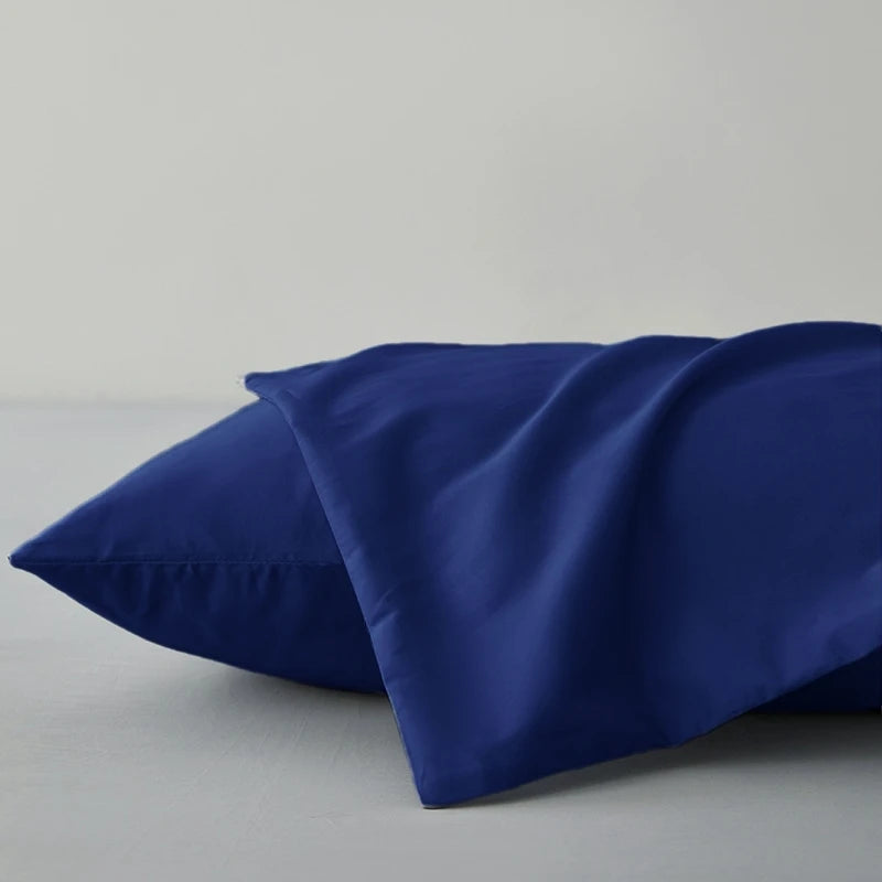 kuup 2pcs Pure Color Polyester Pillowcases Comfortable Breathable Simple European Style Pillowcases Bedding Accessories