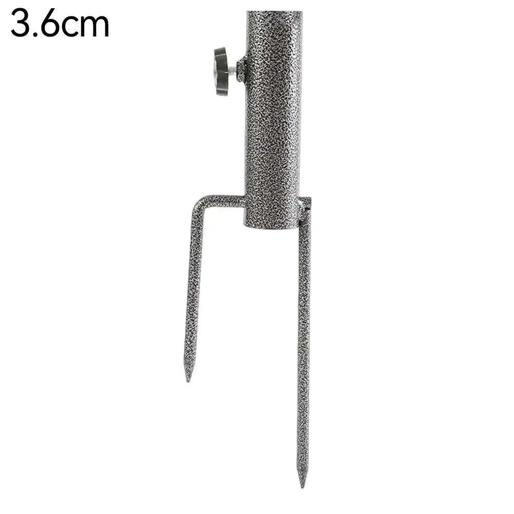 Black Diamond Sun Umbrella Inserted Beach Fishing Gear Yard Umbrella Base Two Feet Nailed for Sitting