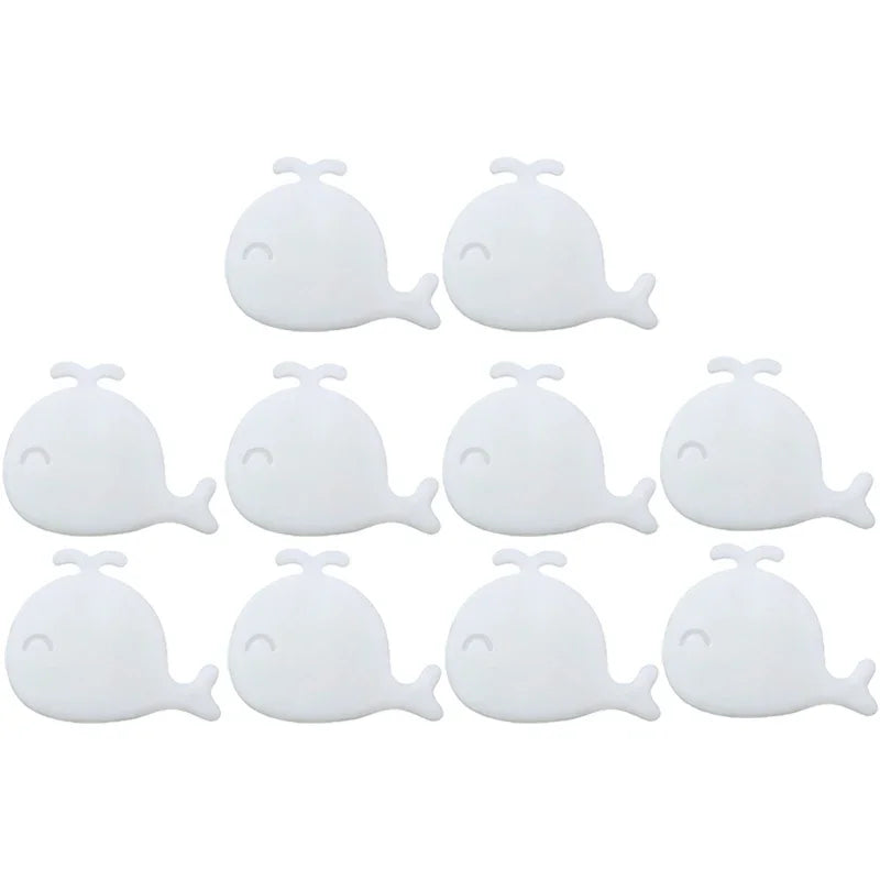 10/1Pcs Silicone Wash Basin Overflow Ring Remplacement Whale Shape Cover Bathroom Basin Trim Sink Drain Cap Overflow Ring Plug