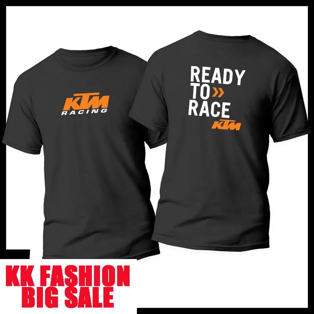 2026 New KTM Motorcycle Racing Unisex Casual Sports Cotton T-Shirt, Outdoor Off-Road Riding, Quick-Drying Short Sleeve