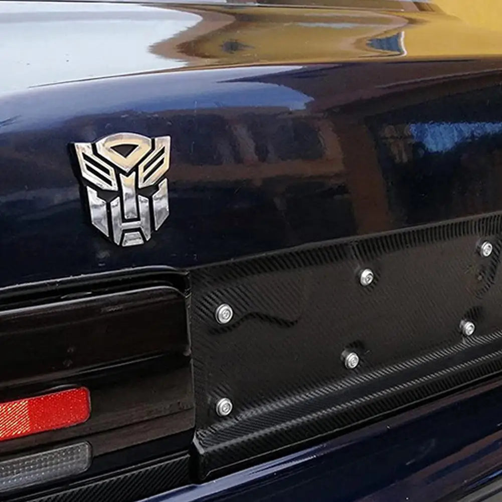 1Pcs Car Aluminum Alloy Autobots Transformers Emblem Car Body Rear Trunk Logo Stickers Side Window Decal Decoration Accessories
