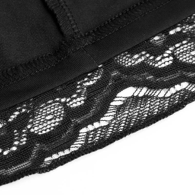 Summer Women Dress French Style One Shoulder Lace Dress Sexy Short Black Date Night Gown High Waist Long Sleeve Dresses Clothing