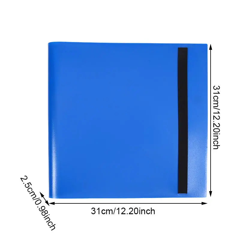 Trading Card Collector Holder 4/9/12-Pocket Binder Portable Storage Case Suitable for Game Cards Baseball Football Cards