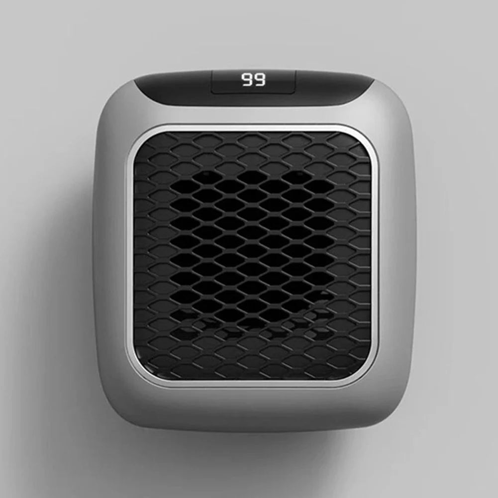 800W Portable Electric Heater EU Small Bathroom Fast Heating Fans Bedroom Heater Home Use Warming Device with Remote Control