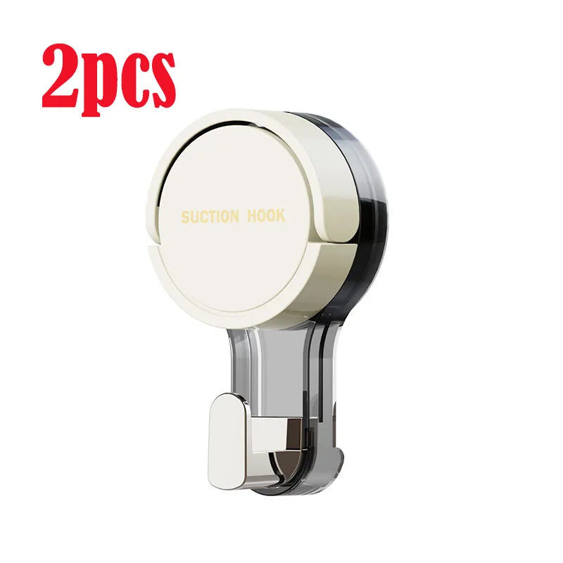 Suction Cup Hook Reusable Stronge Vacuum Bathroom Suction Cup Hooks Waterproof Towel Rack Clothes Hanger Hook Accessory