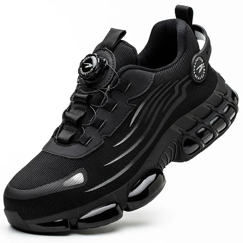 Waterproof Men's Safety Work Boots Steel Toe Shoes Anti Impact And Anti-Puncture Outdoor Adventure Hiking Tactical Boots