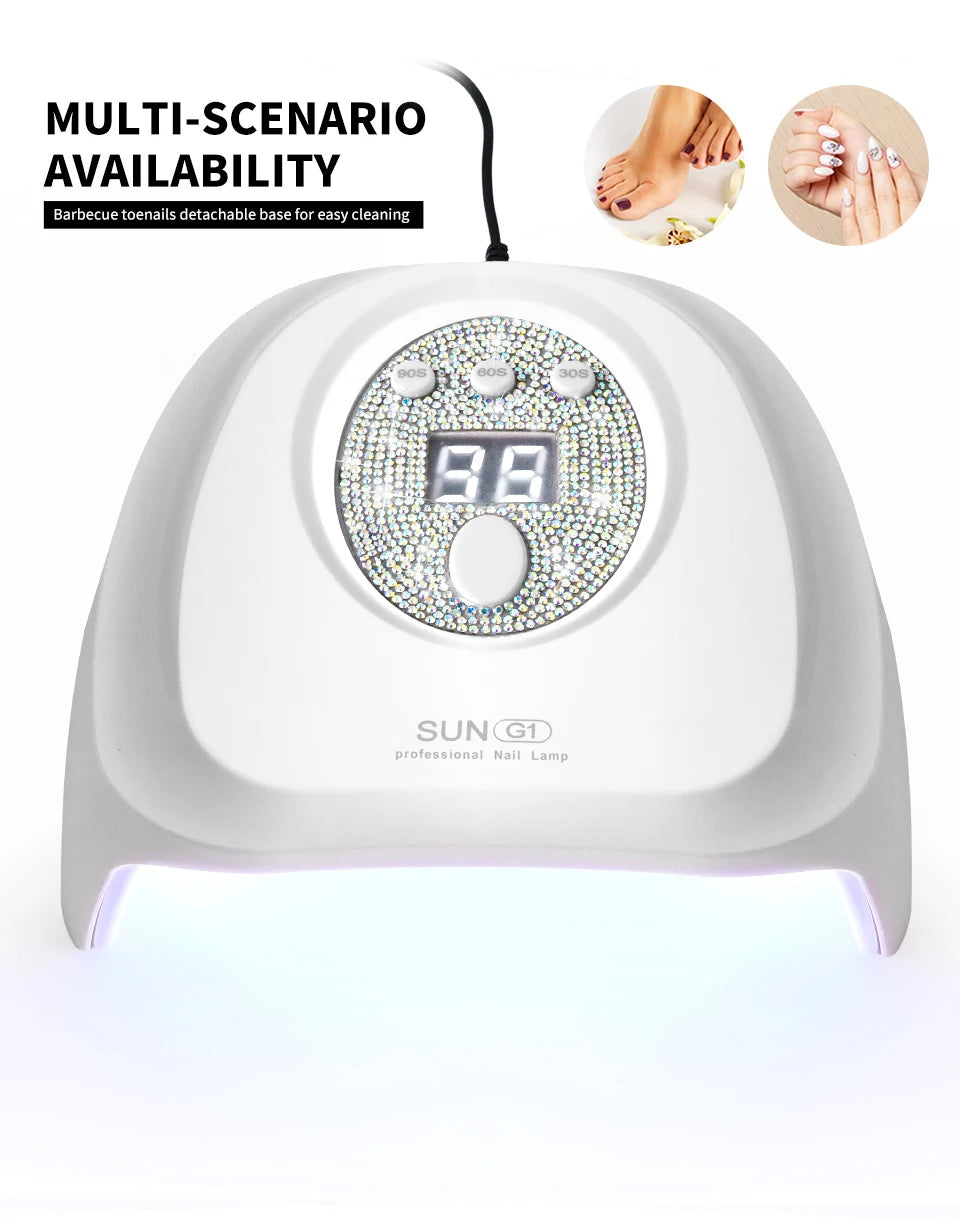 Nail UV/LED Dryer Lamp with 24 LEDS Quick Drying Nails Light Have 3 Timer Modes LCD Display for Manicure Salon Acrylic Gel Tools