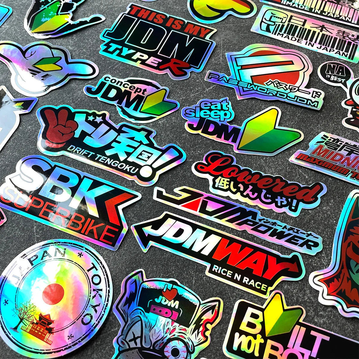 40PCS/Lot Random JDM Motorcycle Decal Moto Body Helmet Car Vinyl Stickers Accessories For YAMAHA MT07 09 R1 R3 R6 Nmax Xmax Tmax
