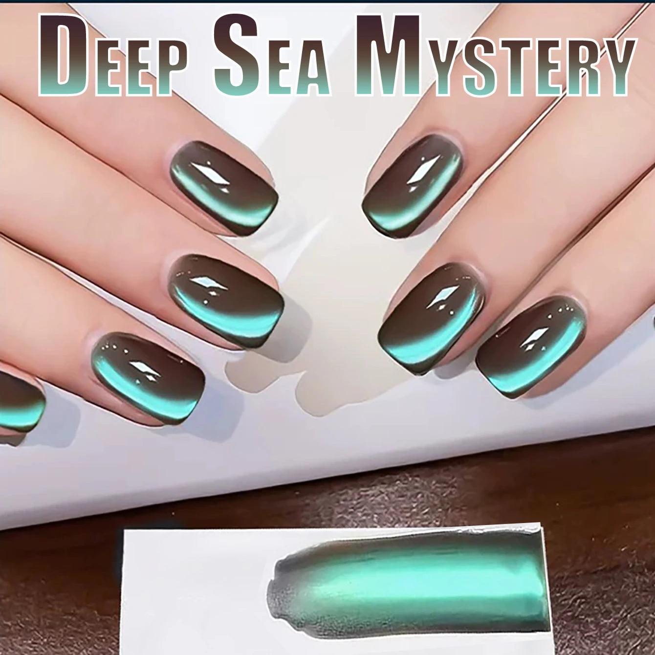ZH 12ML 12-Color Christmas Red Nails Fiery Sunset Glass Bead Cat Eye Gel Nail Polish Fine Powder Cat Magnetic Gel Nail Salon
