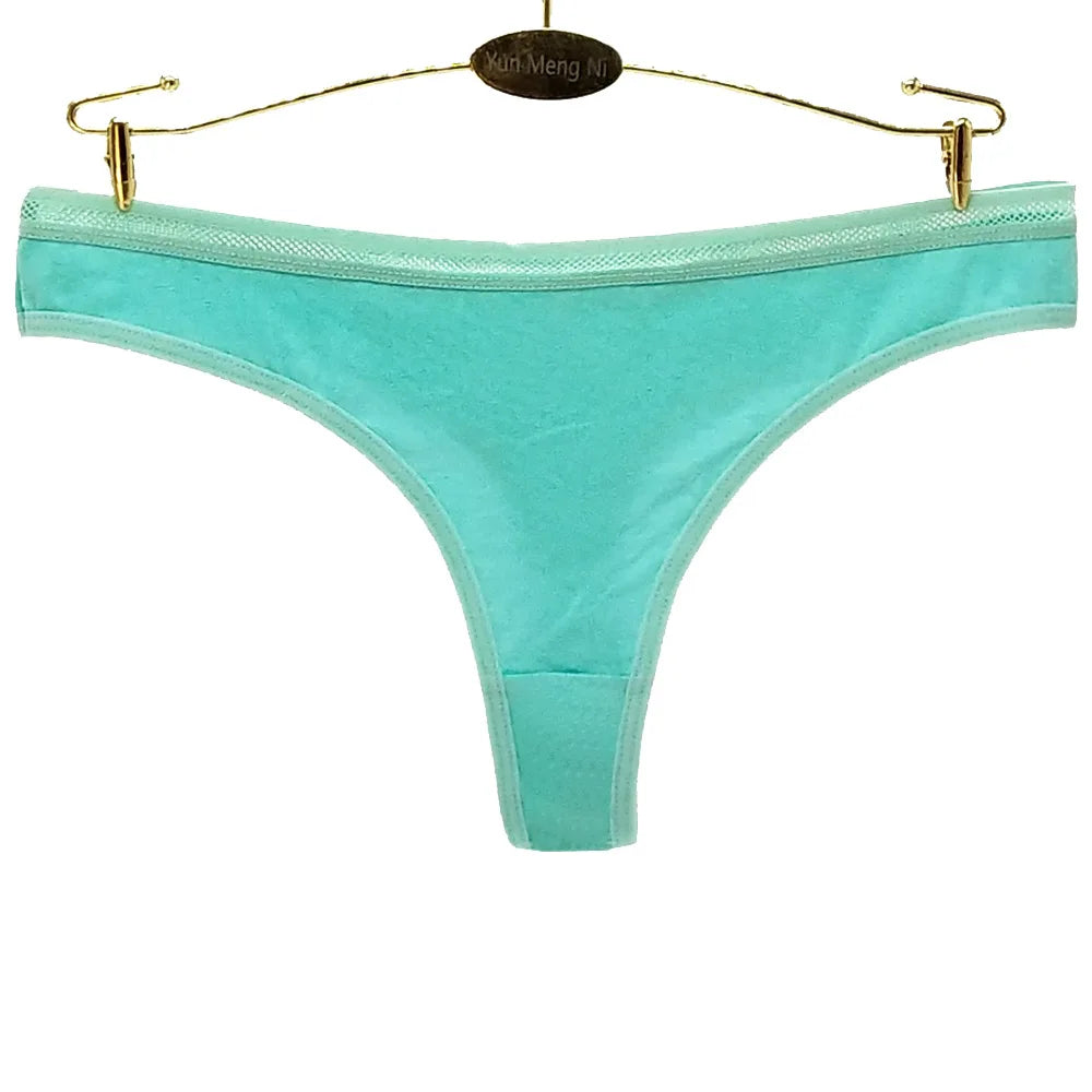 Women Thongs and G Strings Sexy Cotton Panties Ladies Underwear Tanga Mujer String Femme Lingerie 5 pcs/lot