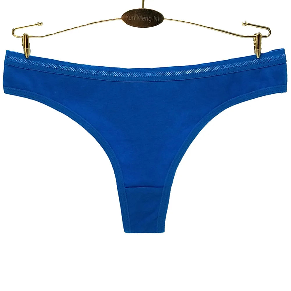 Women Thongs and G Strings Sexy Cotton Panties Ladies Underwear Tanga Mujer String Femme Lingerie 5 pcs/lot