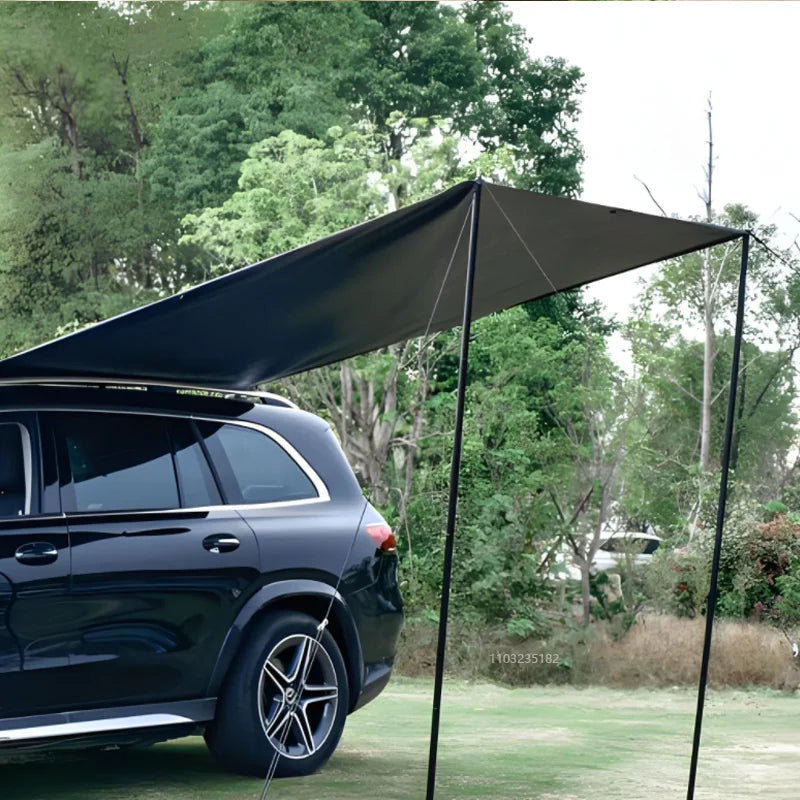 Large Car Side Sun Shade Awning for Outdoor Camping