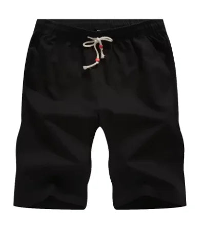 2025 NEW Cotton shorts for men in summer, thin fit, slim fit, casual, sporty, five inch mid length, youth elastic band shorts