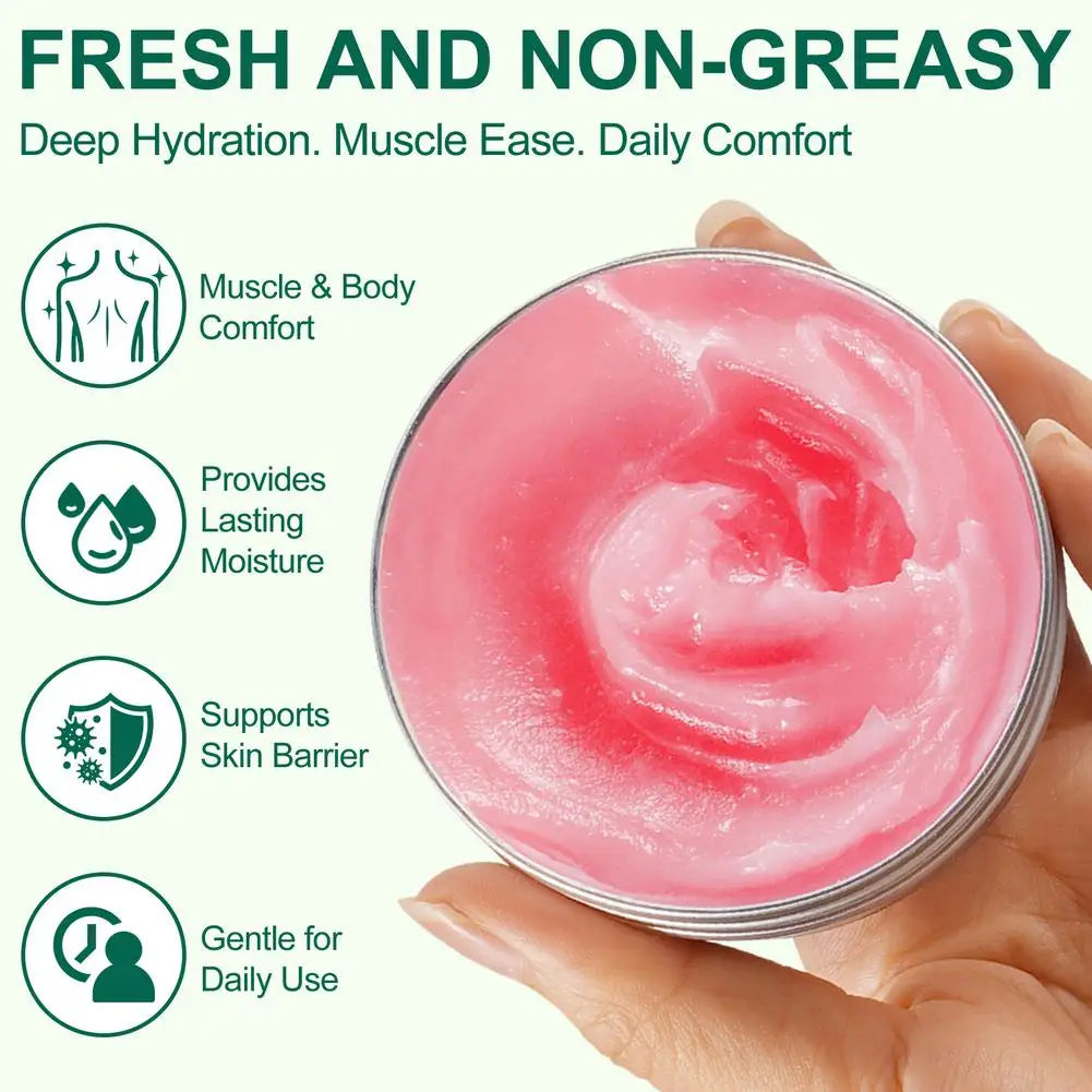 Massage Moisturizing Body Balm Compact Deep Hydrating Soothing Non Greasy Fast Absorption Whole Body Daily Skin Care