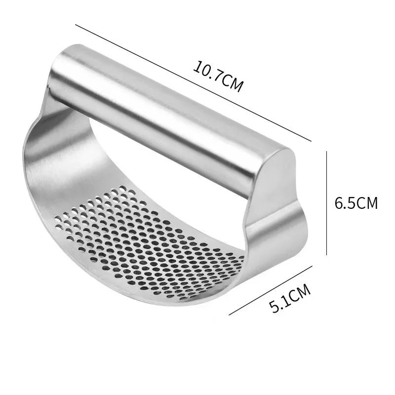 Upgraded Stainless Steel Garlic Press Squeezer Manual Garlic Ginger Rocker Crusher Garlic Cutting Mince Tools Kitchen Gadgets