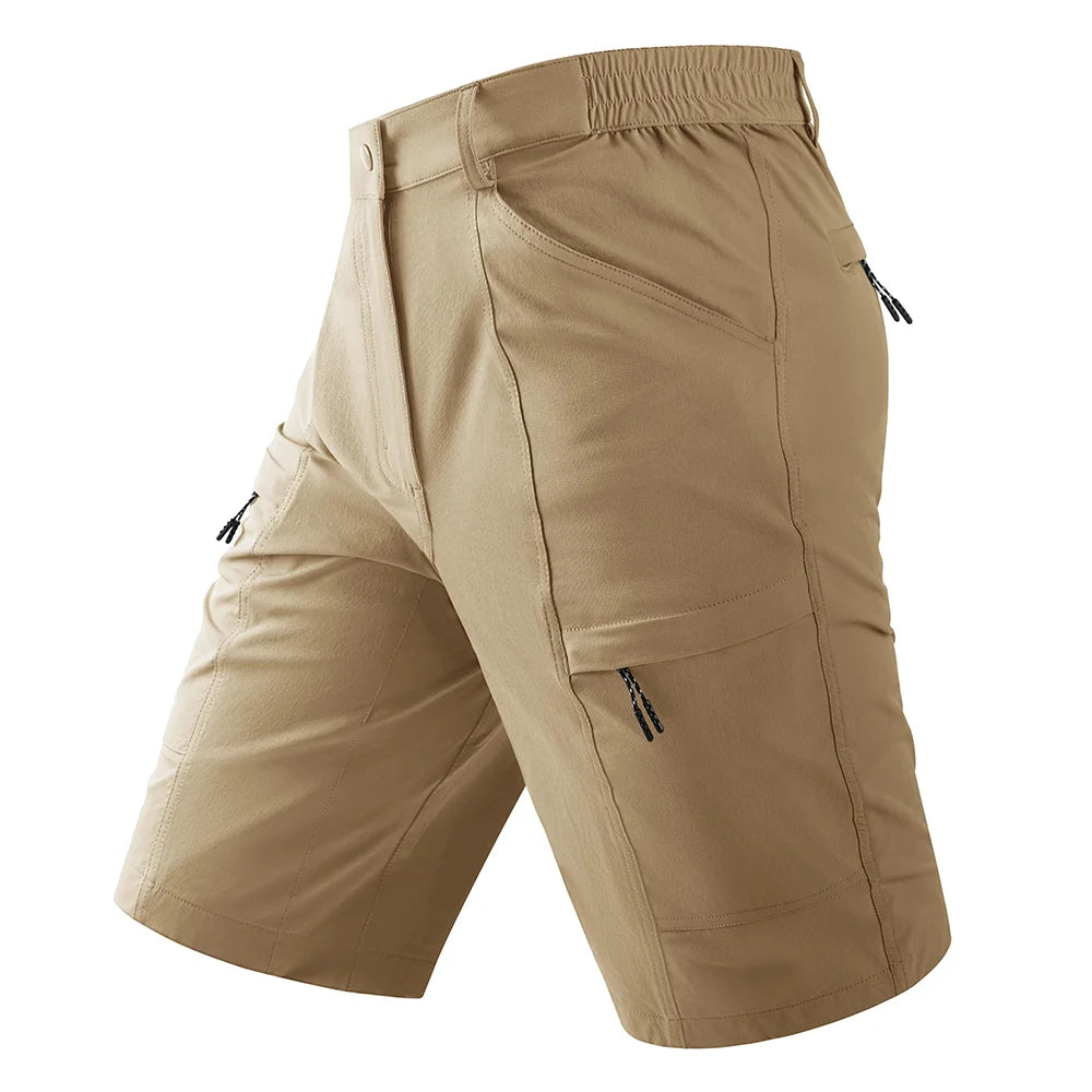 TACVASEN Waterproof Cargo Shorts Men's Summer Quick Dry Hiking Shorts Outdoor Multi-pockets Camping Training Work Shorts Man