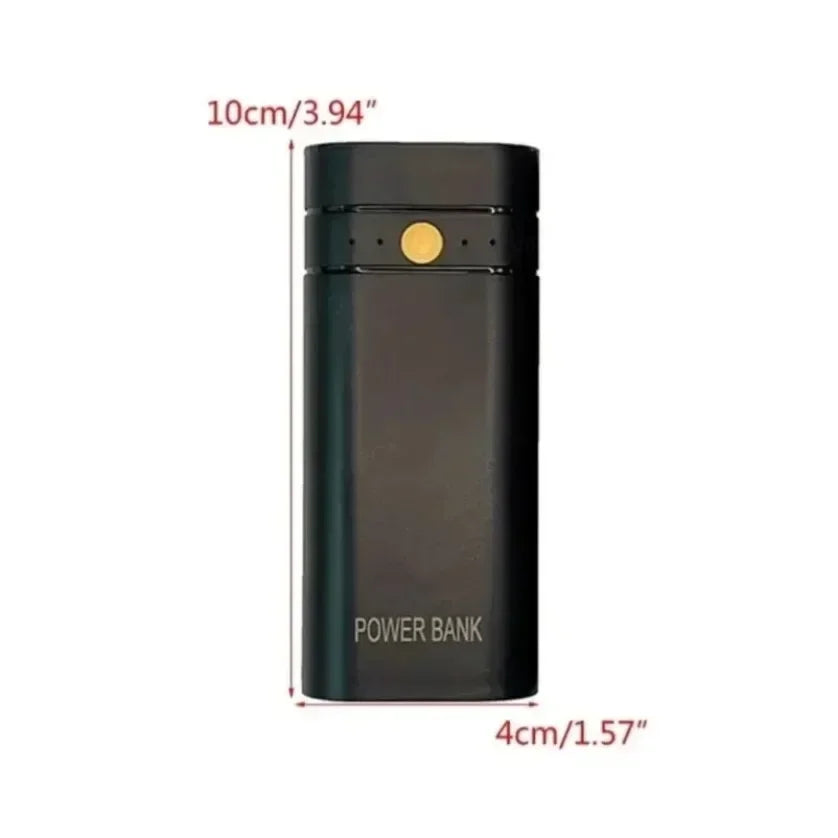 DIY Power Bank Box For Phone Electronic Charging Not Including Batteries 6000mAh 5V 2A 2X 18650 USB Type-C Battery Charger Case
