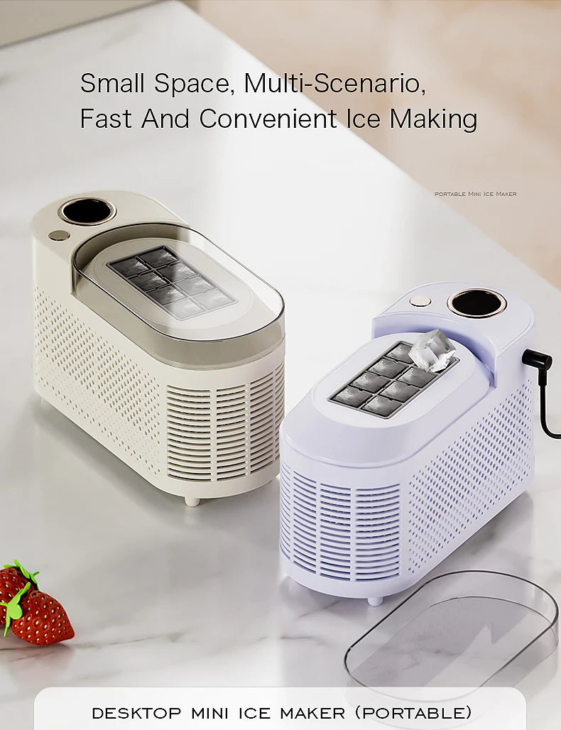 Small Ice Maker Mini Convenient Home Dormitory Office Camping Portable Ice Automatic Ice Making Box ice machine 110V/220V