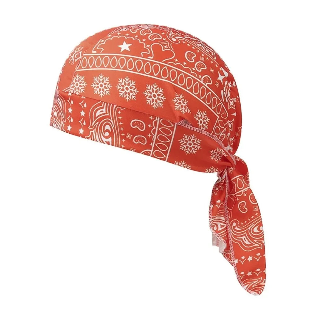 Men Women Quick Dry Headscarf Cotton Pirate Hat Outdoor Sport Cycling Bandana Sweat Absorbant Cancer Chemo Cap Muslim Turban