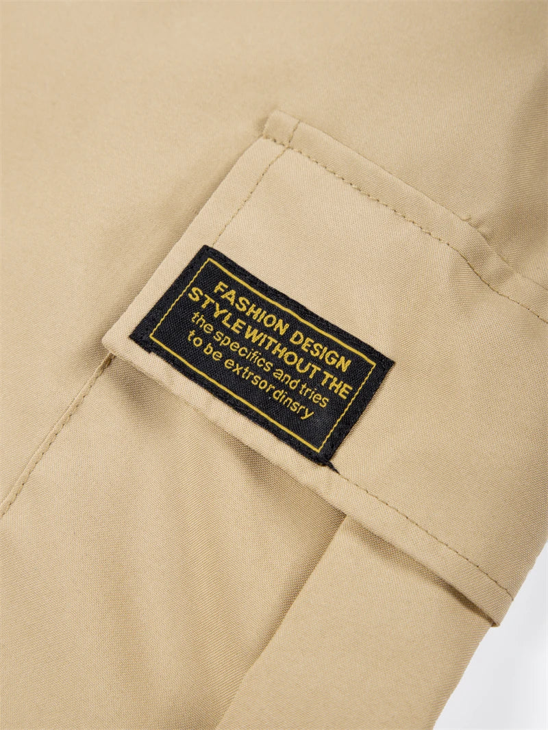 Summer Quick Dry Cargo Shorts for Men Tactical Shorts with Multi Pockets Outdoor Casual Shorts with Elastic Waistband Drawstring