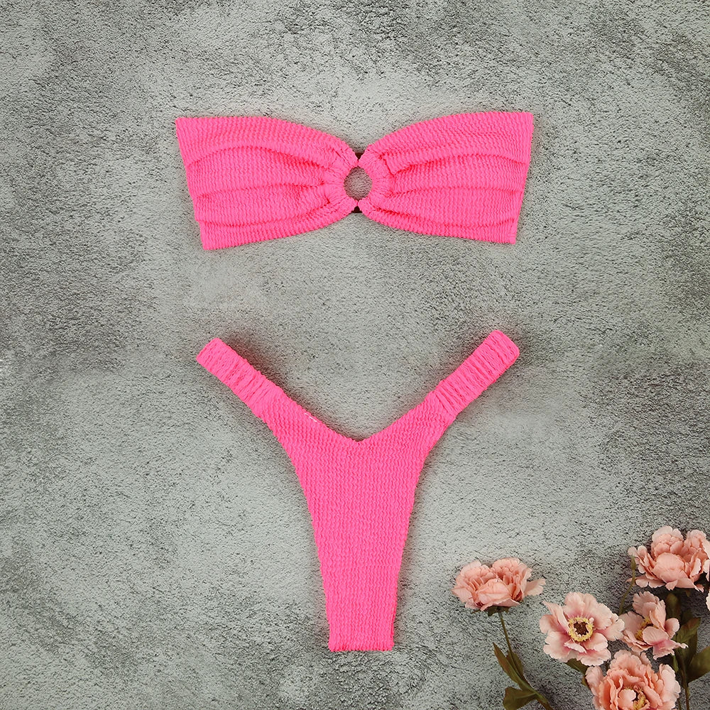 Sexy Bikini 2026 Swimsuit Women Swimwear Push Up Bikini Set Thong Brazilian Bathing Suit Beach Wear Biquini Bather Female