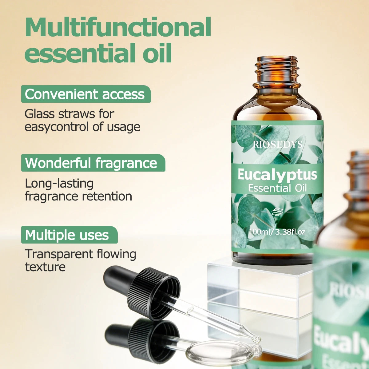 EUCALYPTUS ESSENTIAL OIL is moisturizing and nourishing massage oil suitable for skincare, fragrance, massage,  all skin types.