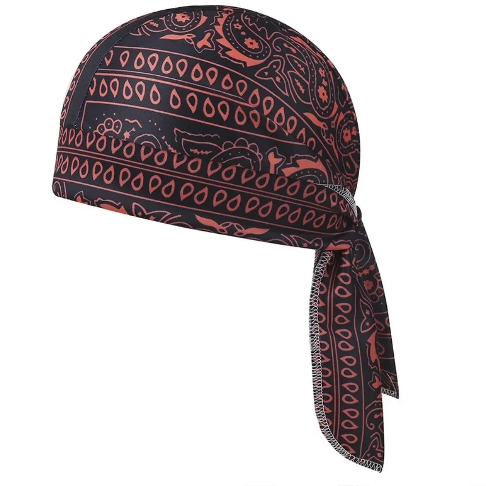 Men Women Quick Dry Headscarf Cotton Pirate Hat Outdoor Sport Cycling Bandana Sweat Absorbant Cancer Chemo Cap Muslim Turban