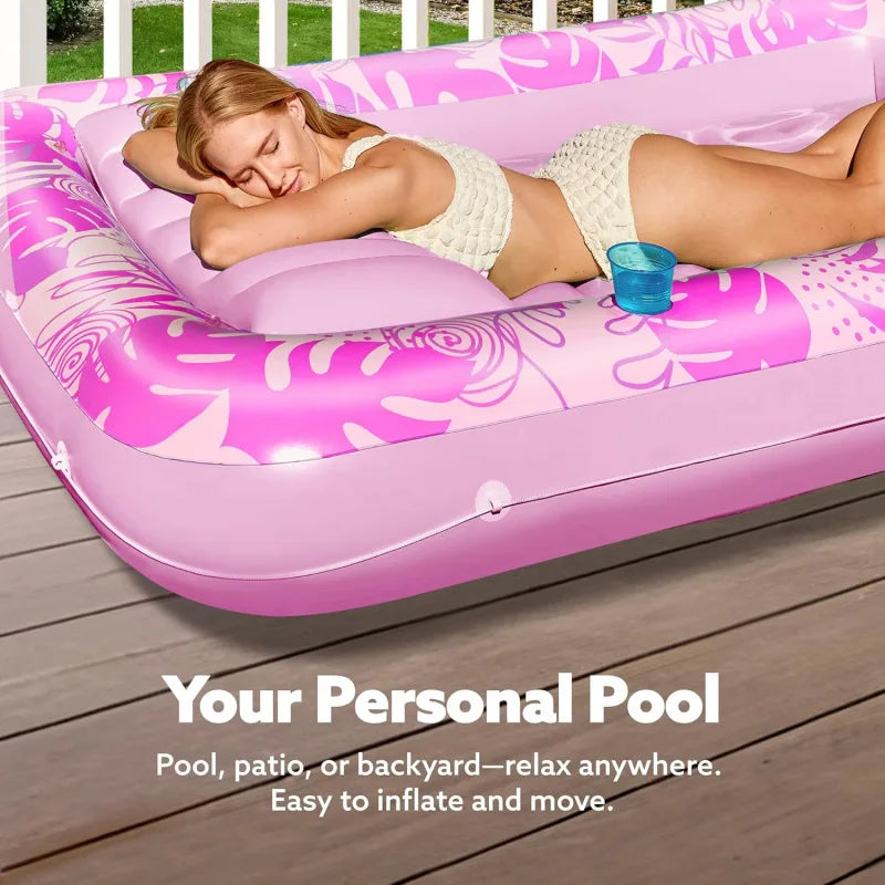 Adult Inflatable Tanning Pool Lounger Large Bathtub Water Bed Cross-Border in Stock for Relaxation And Sunbathing