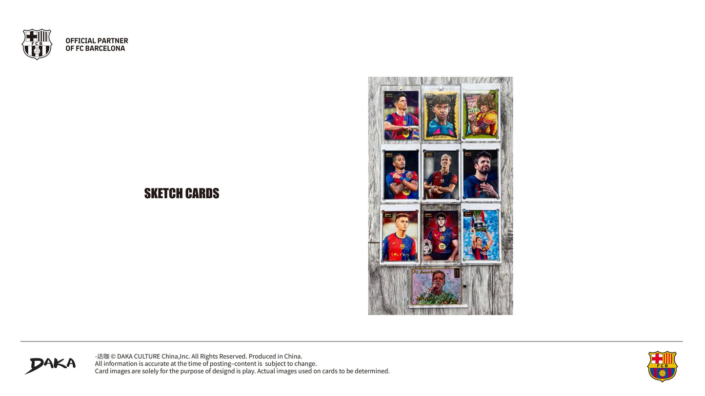 Daka 2024-25 Season Football Club Barcelona Official Sports Trading Card One & Two Series Pop Culture Toys