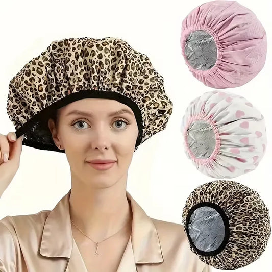 Thickened hair care cap for deep conditioning, suitable for shower spa - the perfect hair care cap for hairdressers' daily home