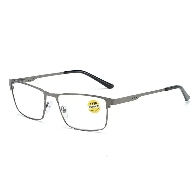 Men Business Reading Glasses Frame for Reader Mens Presbyopia Blue Light Blocking Eyeglasses Classic Hyperopia Spectacles Diopte