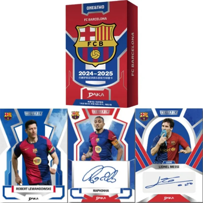 Official Authentic 2025 DAKA FC Barcelona Football Star Cards Rare Collection Signature Card Essential for Fans To Collect